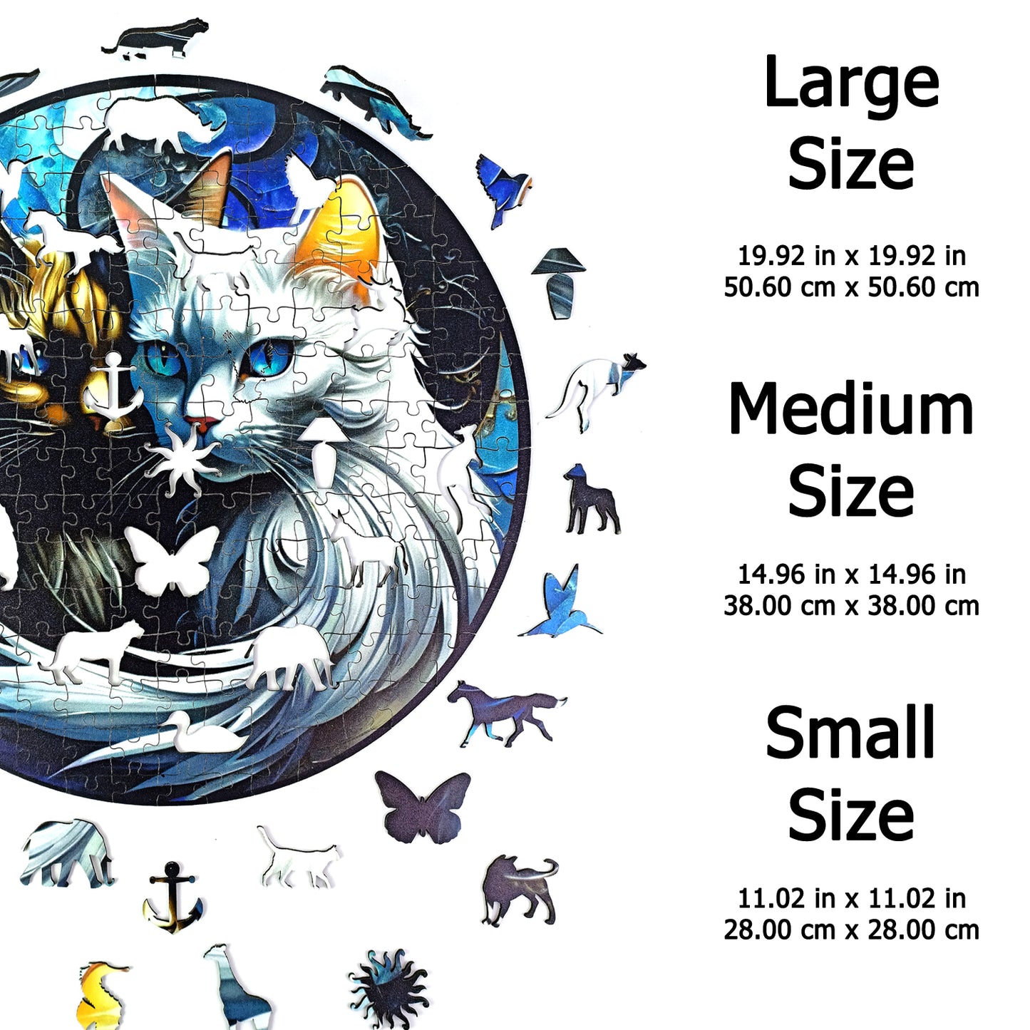 ÖZEL FİGÜRLÜ AHŞAP PUZZLE - YING YANG CATS