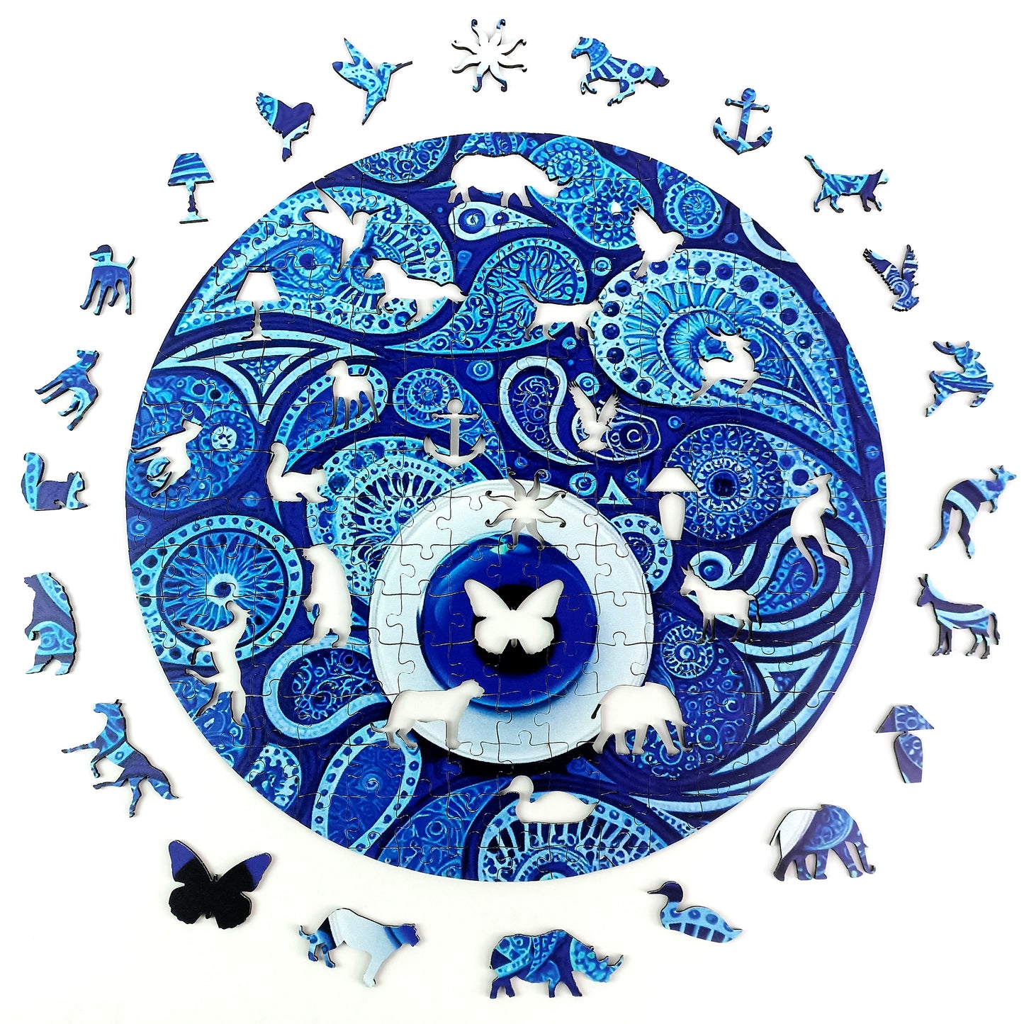ÖZEL FİGÜRLÜ AHŞAP PUZZLE - EVIL EYE - NAZAR BONCUĞU