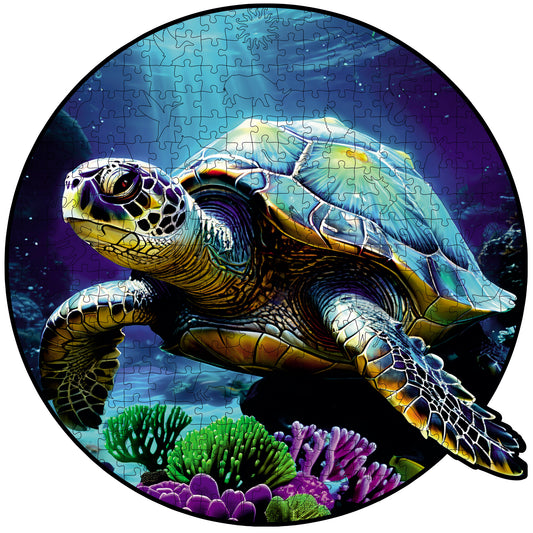 ÖZEL FİGÜRLÜ AHŞAP PUZZLE - CARETTA CARETTA