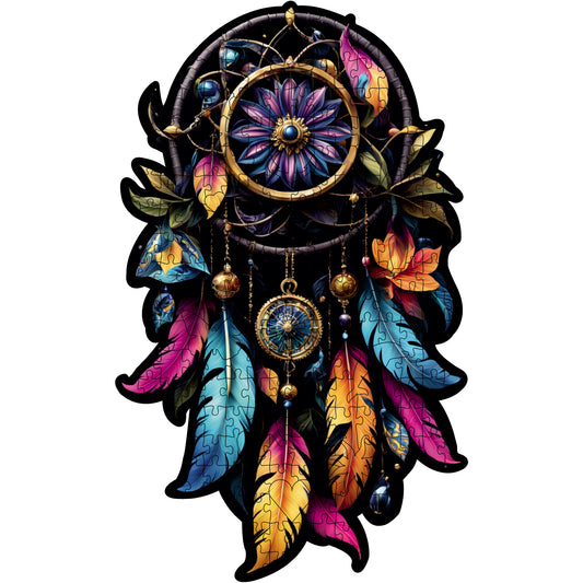 ÖZEL FİGÜRLÜ AHŞAP PUZZLE - DREAMCATHCER RÜYA KAPANI