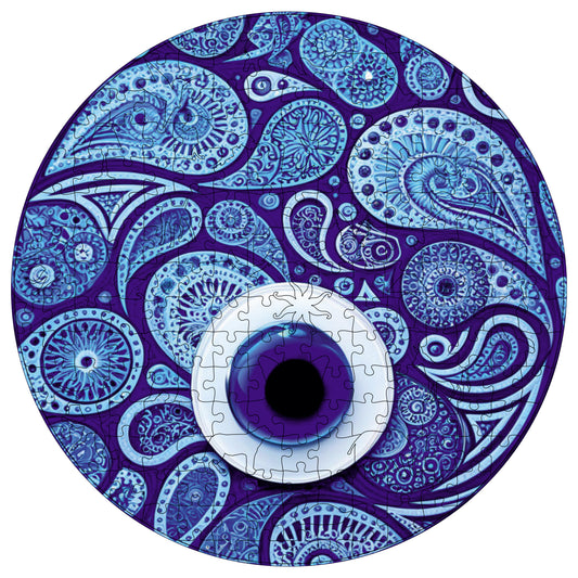 ÖZEL FİGÜRLÜ AHŞAP PUZZLE - EVIL EYE - NAZAR BONCUĞU