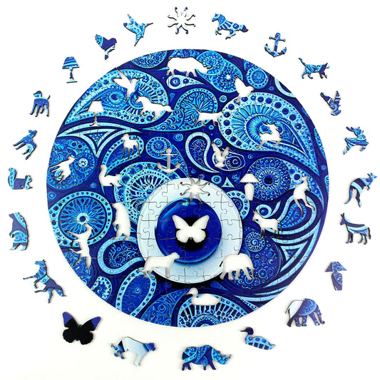 ÖZEL FİGÜRLÜ AHŞAP PUZZLE - EVIL EYE - NAZAR BONCUĞU