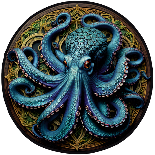ÖZEL FİGÜRLÜ AHŞAP PUZZLE - OCTOPUS (AHTAPOT)